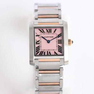 TW Factory Cartier 316L Steel 30*25/25*20MM Imported 751 Movement Pink Watch